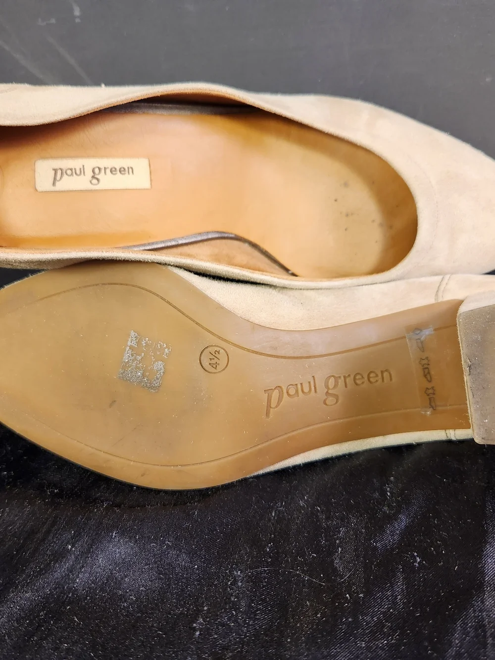 Paul Green Beige Suede Pointed Toe Women's Pumps SUPER SOFT SZ US 7